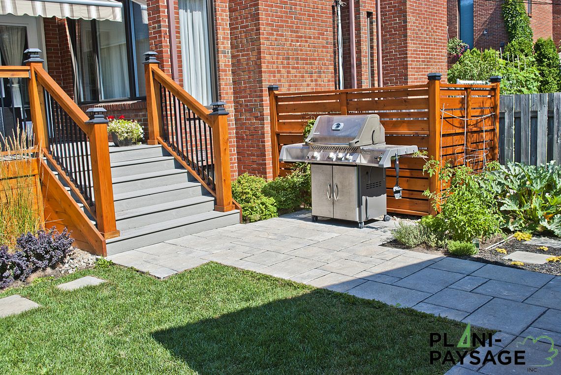 écran pour BBQ en bois