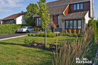 Terrassement d'une façade de résidence